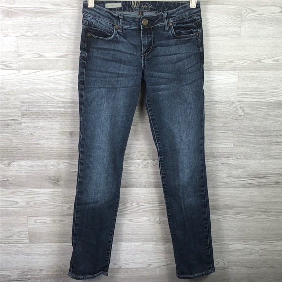 KUT Catherine Boyfriend Skinny Straight Jeans 2 - Picture 1 of 14
